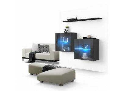 Designer Wohnwand Wandschrank Wand Regal Luxus Set Wohnzimmermöbel