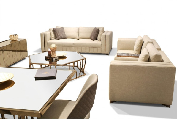 Wohnzimmer Set Sofa Zweisitzer Modern Sofa Dreisitzer Polster Möbel Couchtisch