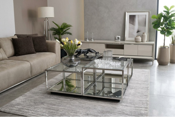 Modern Glas Couchtisch Wohnzimmer Möbel Neu Design Einrichtung
