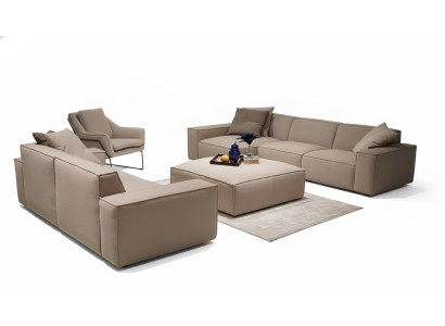 Wohnzimmermöbel Set 4 tlg Luxus Einrichtung Sofagarnitur Design Ecksofa