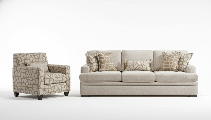 Wohnzimmer Möbel Sofagarnitur 2tlg Dreisitzer Sofa Modern Sessel Design