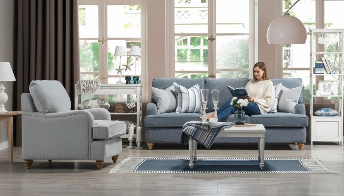 Sofagarnitur 2tlg Wohnzimmer Einrichtung Dreisitzer Sofa Luxus Sessel Neu