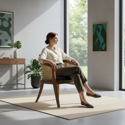 Stühle Wohnzimmer Esszimmer Holzstuhl mit Armlehne Esszimmer Möbel