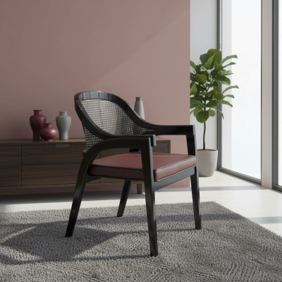 Schwarz Holzstuhl Design Esszimmer Armlehnstuhl Neu Einrichtung Stuhl