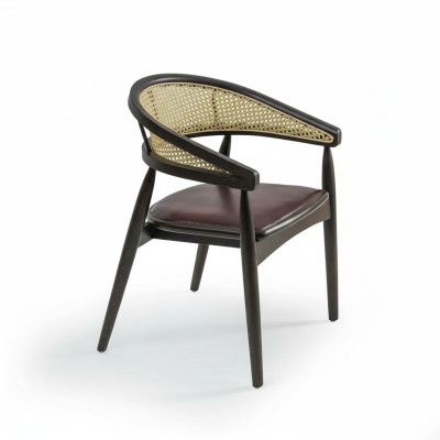 Design Armlehnstuhl Braun Holzstuhl Neu Möbel Sitz Esszimmer Einrichtung