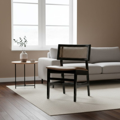 Esszimmer Stuhl Schwarz Holzstuhl Neu Möbel Polster Sitz Design Modern