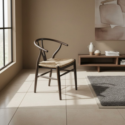 Braun Stuhl Möbel Sitz Modern Design Esszimmer Einrichtung Polster Neu