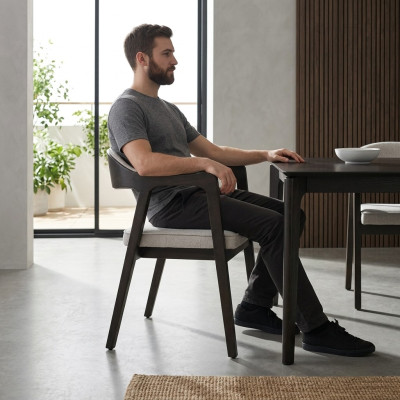 Armlehnstuhl Modern Esszimmer Stuhl mit Armlehnen Design Neu Möbel