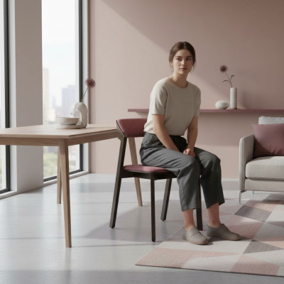 Braun Stuhl Modern Esszimmer Luxus Möbel Design Polster Möbel Neu