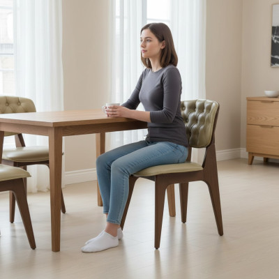 Modern Chestorfield Stuhl Design Esszimmerstuhl Neu Luxus Möbel