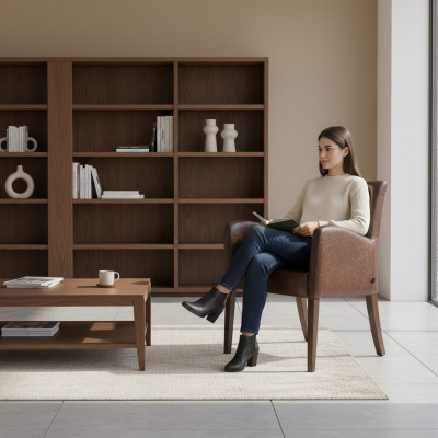Design Lounge Stuhl Esszimmer Polster Stuhl mit Armlehnen Sessel Neu