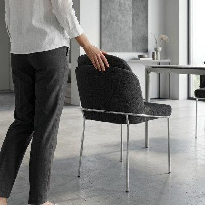 Schwarz Luxus Stuhl Esszimmer Möbel Neu Designer Stühle Einrichtung