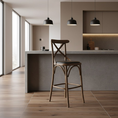Designer Barhocker Moderne Holz Stuhl Möbel Esszimmerstuhl Einrichtung
