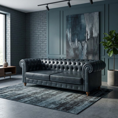 Moderne Chestefield Sofa Couch Dreisitzer Luxus Polstersofas Designer