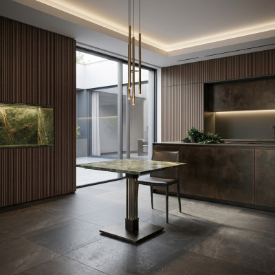 Esszimmer Esstisch Marmor Tisch Luxus Modern Möbel Design Einrichtung