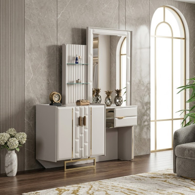 Schminktisch mit Spiegel Schlafzimmer Neu Luxus Möbel Design Einrichtung
