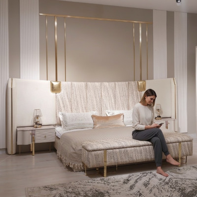 Bett 2x Nachttische Schlafzimmer Komplett Luxus Einrichtung Neu Möbel