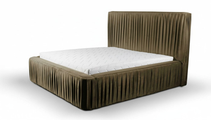 Stoff Design Bett Doppel Betten Luxus Ehe Modernes Hotel Gestell Schlaf Zimmer