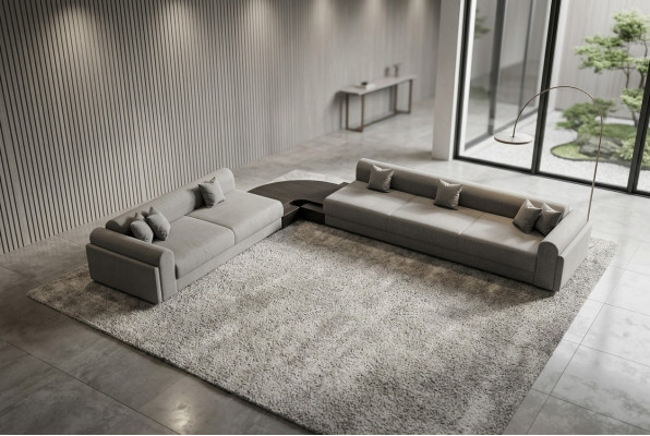 Ecksofa L-Form Textil Eckcouch Sofa Polster Premium Couch Couchen Möbel