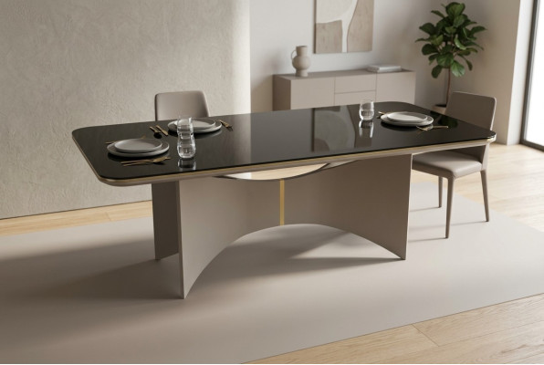 Modern Luxus Tisch Grau Tische Esstisch Design Esszimmer Neu