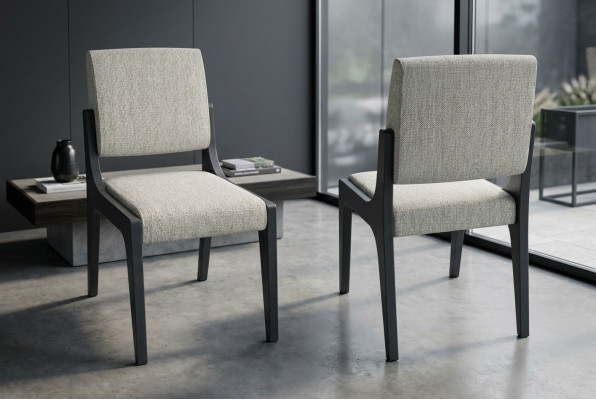 Grau Stuhl Esszimmer Luxus Möbel Design Elegantes Stühle Modern Holz Neu 