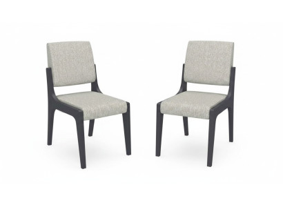 Grau Stuhl Esszimmer Luxus Möbel Design Elegantes Stühle Modern Holz Neu 