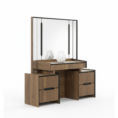 Elegant Schminktisch mit Spiegel luxuriös Möbel im Schlafzimmer Neu