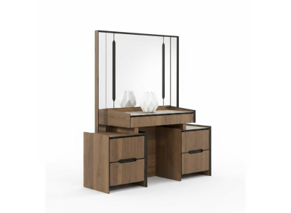 Elegant Schminktisch mit Spiegel luxuriös Möbel im Schlafzimmer Neu