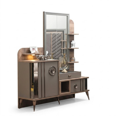 Design Schminktisch mit Spiegel Luxus Schlafzimmer Möbel 2tlg. Neu