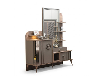 Design Schminktisch mit Spiegel Luxus Schlafzimmer Möbel 2tlg. Neu