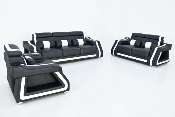 Sofagarnitur 3+2+1 Sitzer Set Design Sofa Polster Couchen Couch Modern Garnitur