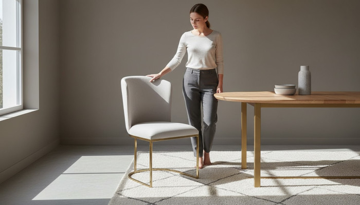 Stuhl Esszimmerstuhl Weiße Küchenstuhl Lehnstuhl Luxus Modern Neuheit