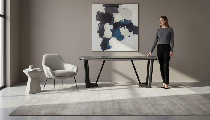 Esstisch Esszimmer Holz Esstische Tisch Stil Modern Schwarz Design