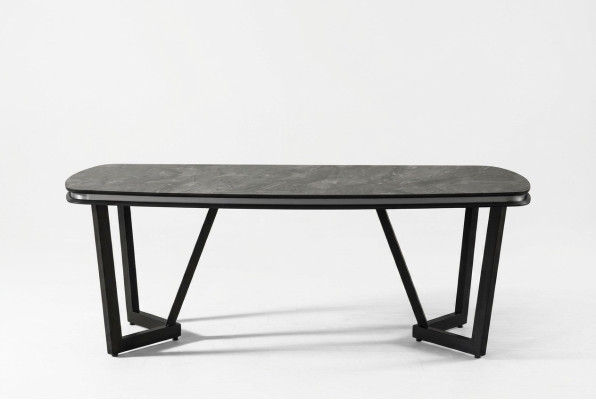 Modern Esstisch Esszimmer Holz Esstische Tisch Stil Schwarz Design