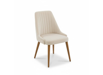 Weißer Esszimmer 1-er Stuhl Designer Küchenstuhl Moderne Polsterstühle