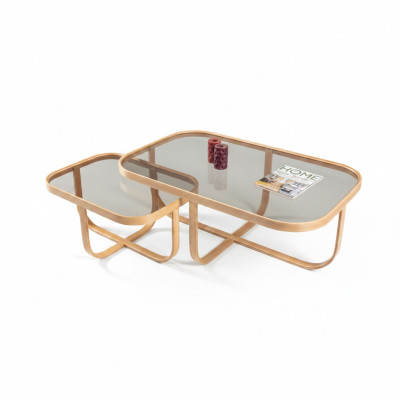 Rechteckige Couchtische Designer Wohnzimmer Tische 2x Sofatische 2tlg