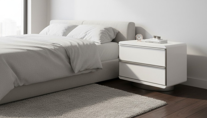 Schlafzimmer-Nachttisch mit Stauraum im modernen Stil Holzmöbel Luxus