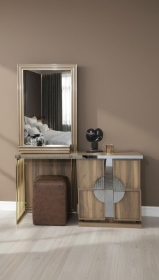 Stilvoll Schlafzimmer Set Luxus Schminktisch mit Spiegel Design neu