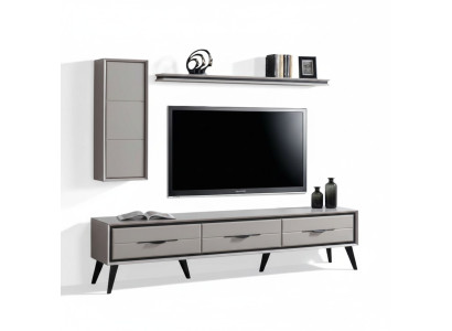 Stilvoller 3-türiger TV-Lowboard Moderner Wandschrank Designer Regal