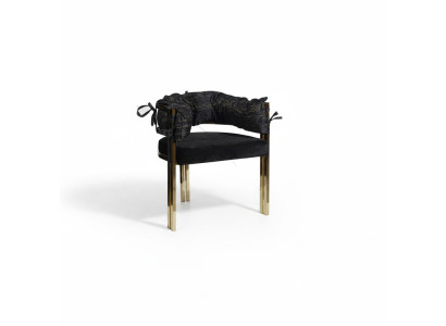 Schwarzer Metallstuhl Designer Esszimmer Stühle Luxus Edelstahlstühle