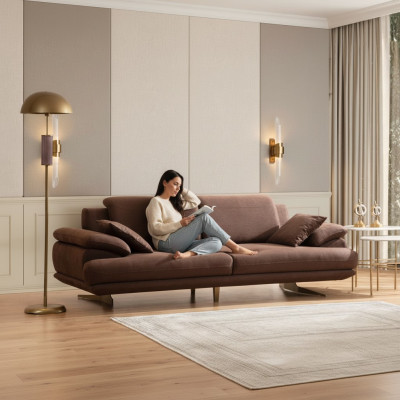 Luxuriöser Dreisitzer Designer 3-Sitzer Wohnzimmer Exklusive Couchen
