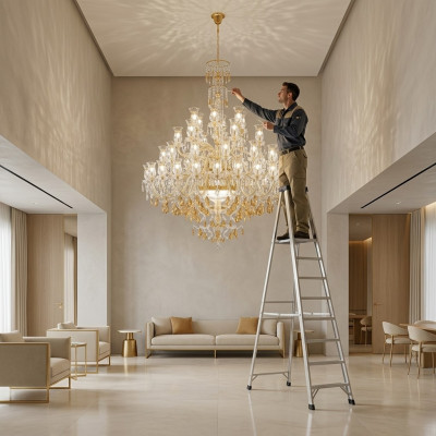 Kronleuchter Pendelleuchte Deckenleuchte 180x220 Schloss Lampen Wohnzimmer