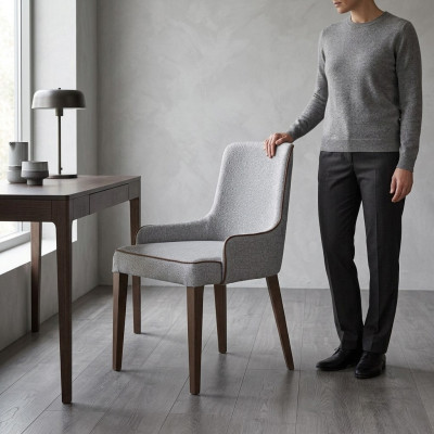 Esszimmerstuhl Küchen Stühl Esszimmerstühle Neu Textil Massiv Holz