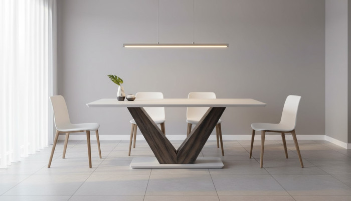 Designer Esstisch Modern Möbel in Esszimmer Weiße Exclusive Neuheit