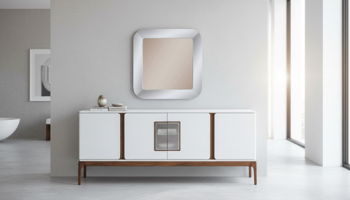 Luxus Esszimmer Set Anrichte Spiegel 2 tlg Modern Essgruppe Kommode
