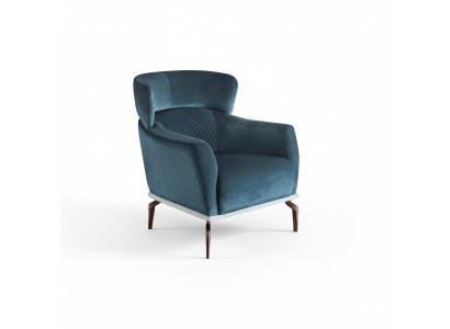 Design Sessel Modern grün farbe Wohnzimmer Sitzmöbel Textil Luxus Möbel
