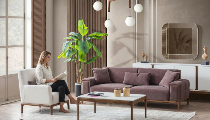 Wohnzimmer Set 3+1 Sitzer Couchtisch Sofagarnitur Sessel Modern Design