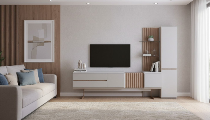 Exclusive Wohnzimmer Set 2tlg.TV Ständer Schrank Regal Regale Möbel
