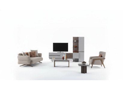 Wohnzimmer Set Einrichtung Komplettes Zimmer Möbel Sofa Couch Set 5tlg.