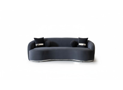 Designer Sofa 4 - Sitzer Schwarze Sofas Couchen Big xxl Sitzmöbel 250cm